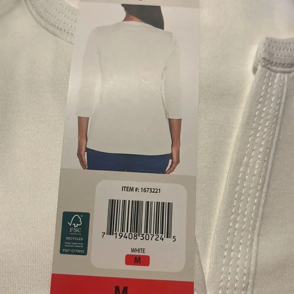 Orvis Womens’ Pima Cotton ¾ Sleeve Split Neck Top - Picture 5 of 7